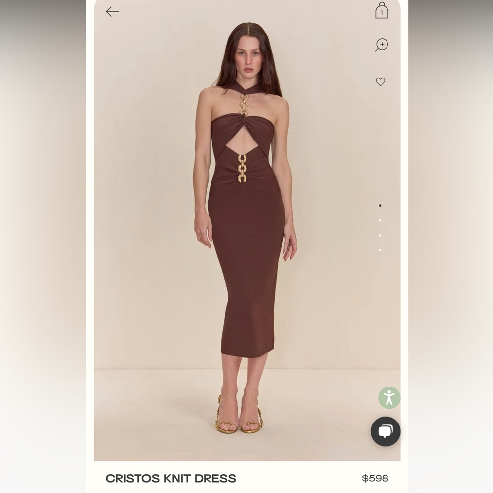 CULT GAIA Cristos Dress in Java - Small